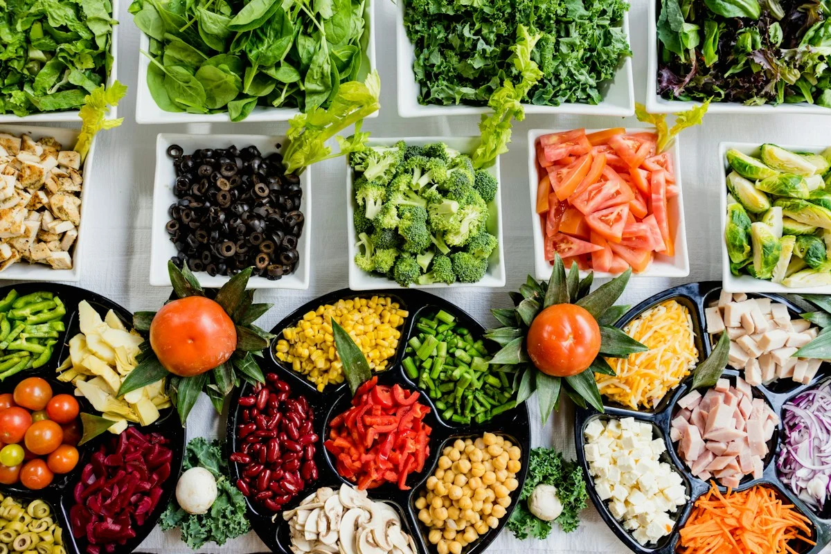 A colourful assortment of fresh ingredients