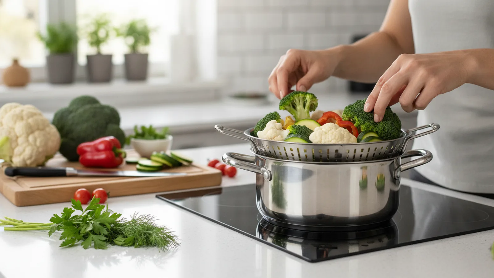 Choose A Vegetable Steamer That Fits A Saucepan
