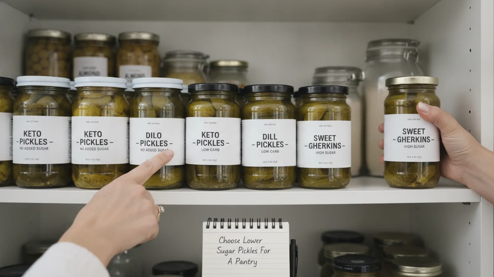 Choose Lower Sugar Pickles For A Pantry