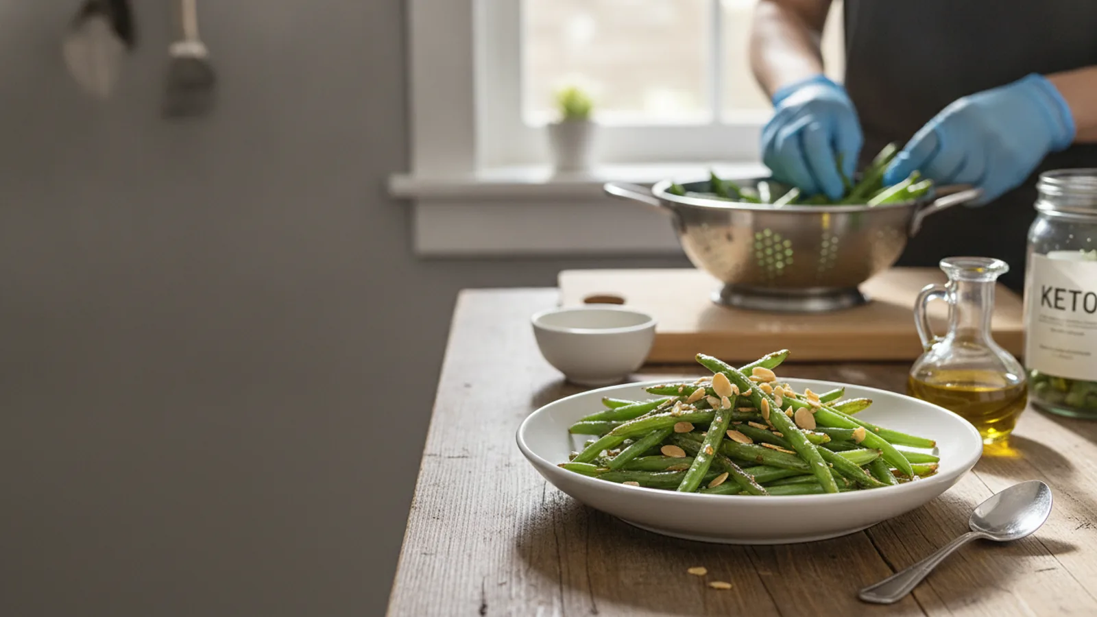 Green Beans With Toasted Almonds