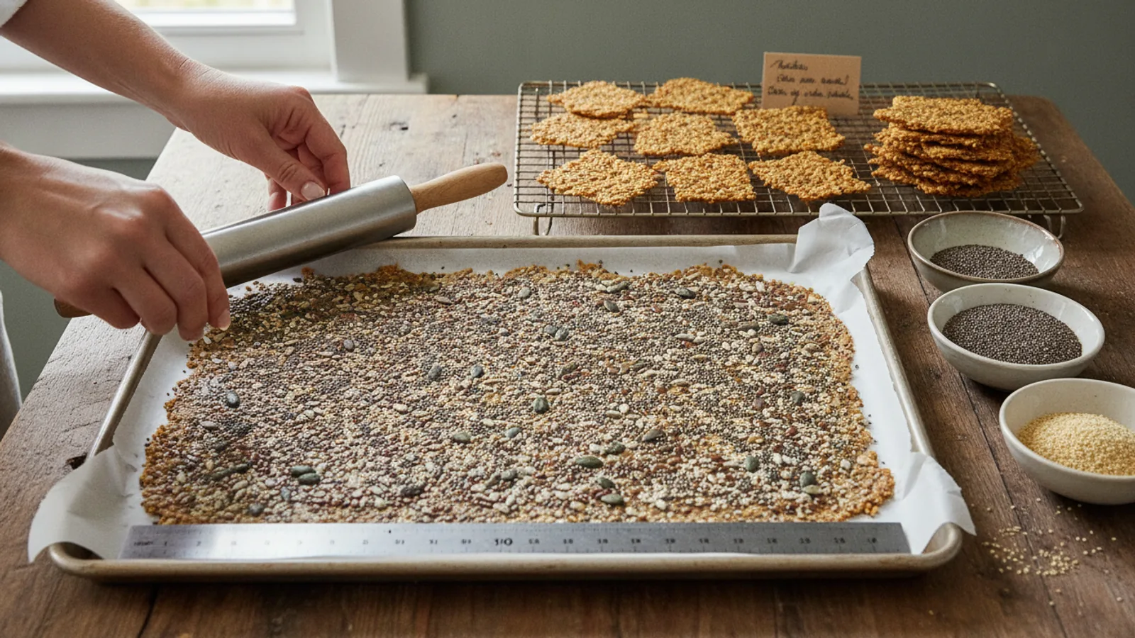 Make Seed Crackers That Crisp Evenly